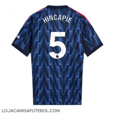 Camisa de Futebol Arsenal Piero Hincapie #5 Equipamento Secundário 2025-26 Manga Curta Camisa de Futebol Arsenal Piero Hincapie #5 Equipamento Secundário 2025-26 Manga Curta